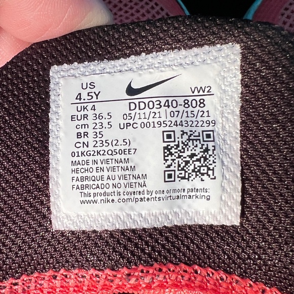 Nike Kyrie Flytrap 5, Magic Ember Dynamic Turquoise, Youth 4.5 - Picture 9 of 10